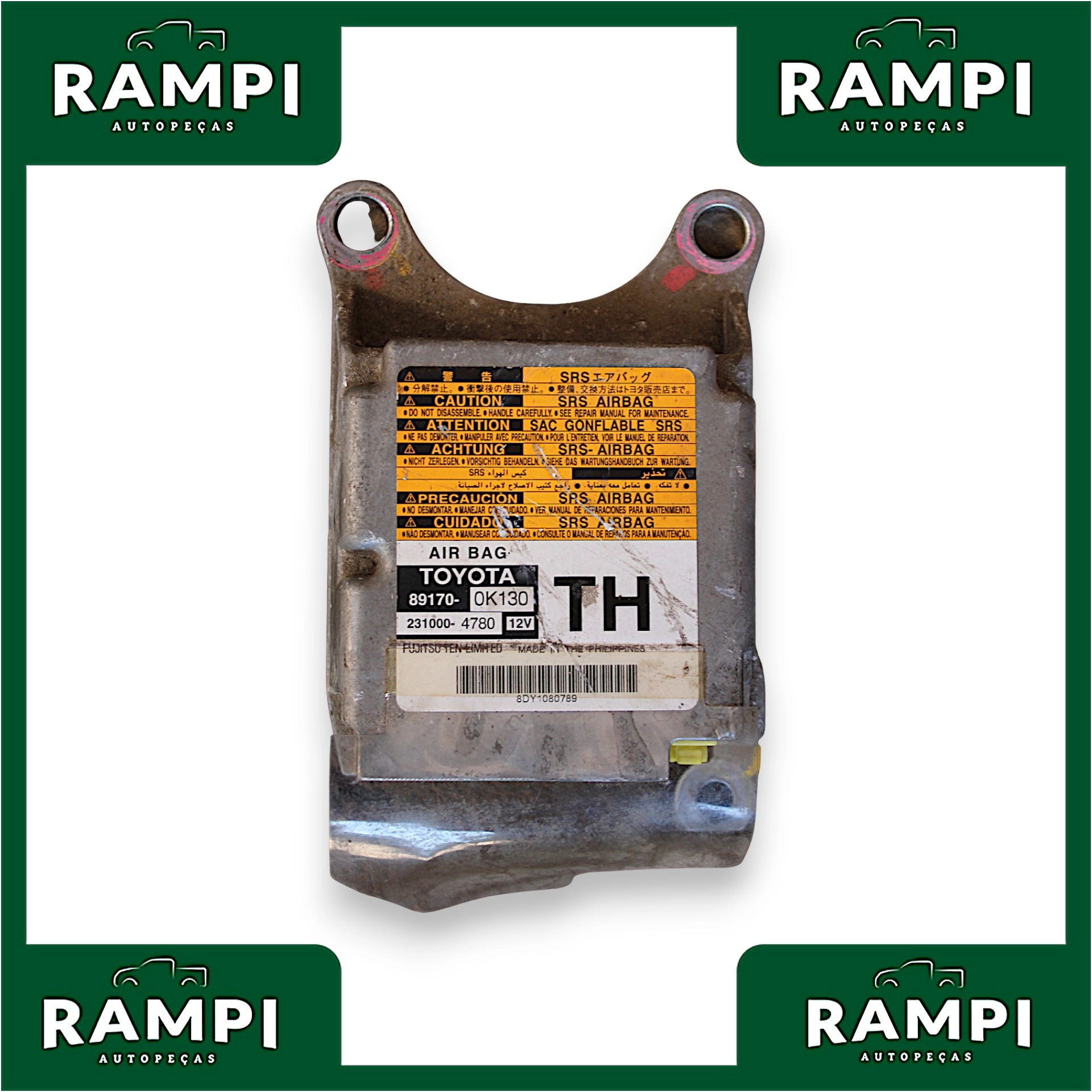 Kit Airbag Com Bolsa Toyota Hilux  SW4 2011 3.0 Diesel  891730k010 706001806l 891700k130 082710D0
