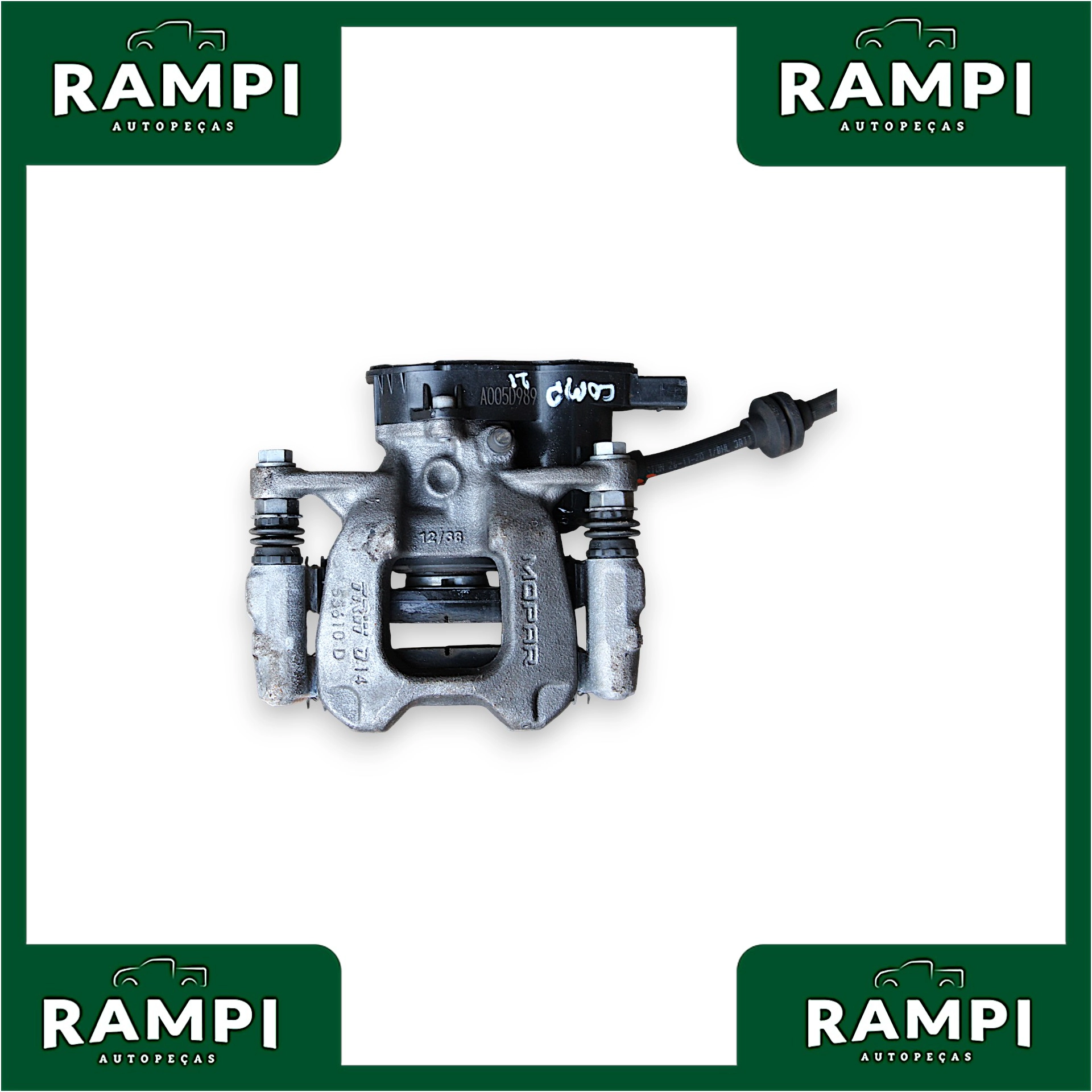 Pinça Freio Elétrica Traseira Esquerda Jeep Compass 2021 2.0 170cv A005D989