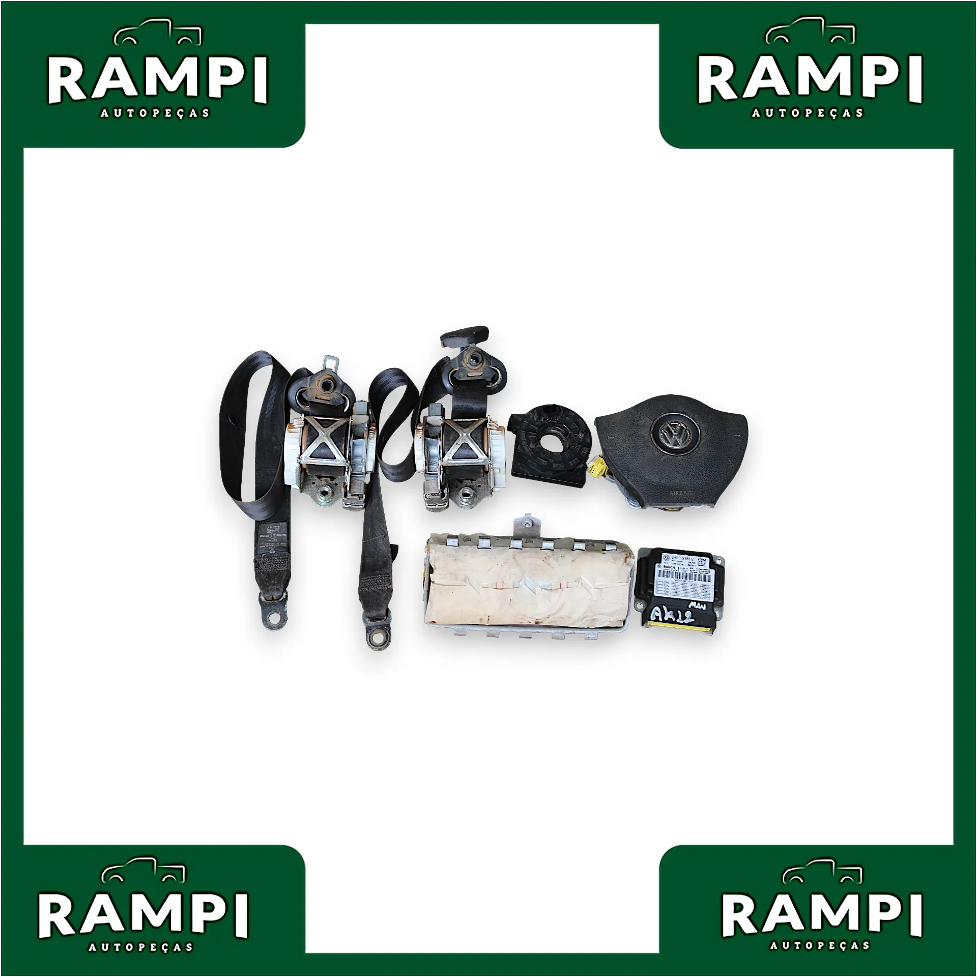Kit Airbag Com Bolsa Volkswagen Amarok 2012 2H0 959 655 B