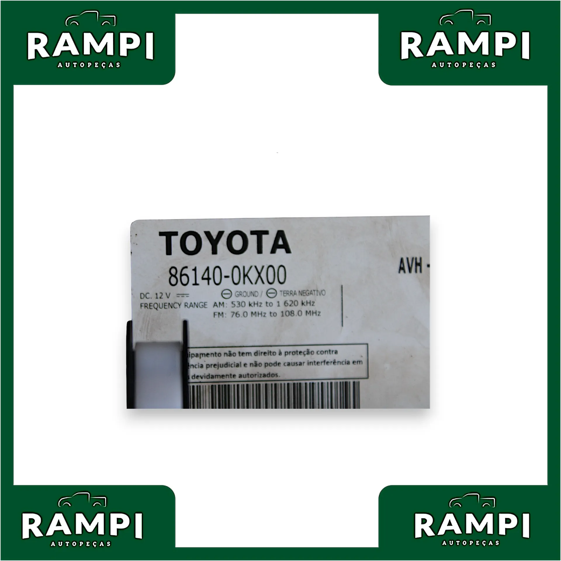 Rádio Central Multimidia Toyota Hilux 2021 861400kx00