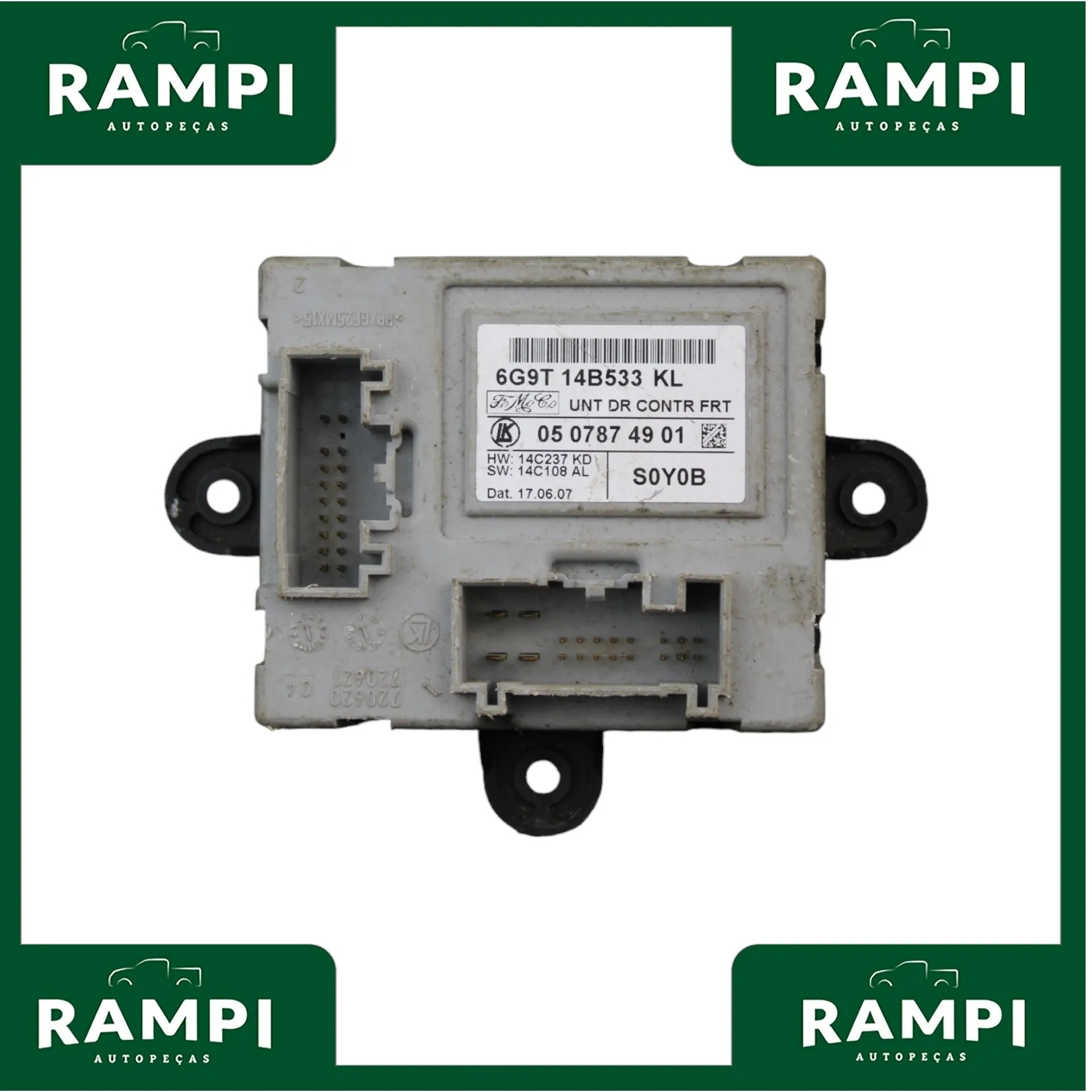 Módulo Central Porta Dianteira Direita Free Lander 2007 6G9T14B533KL
