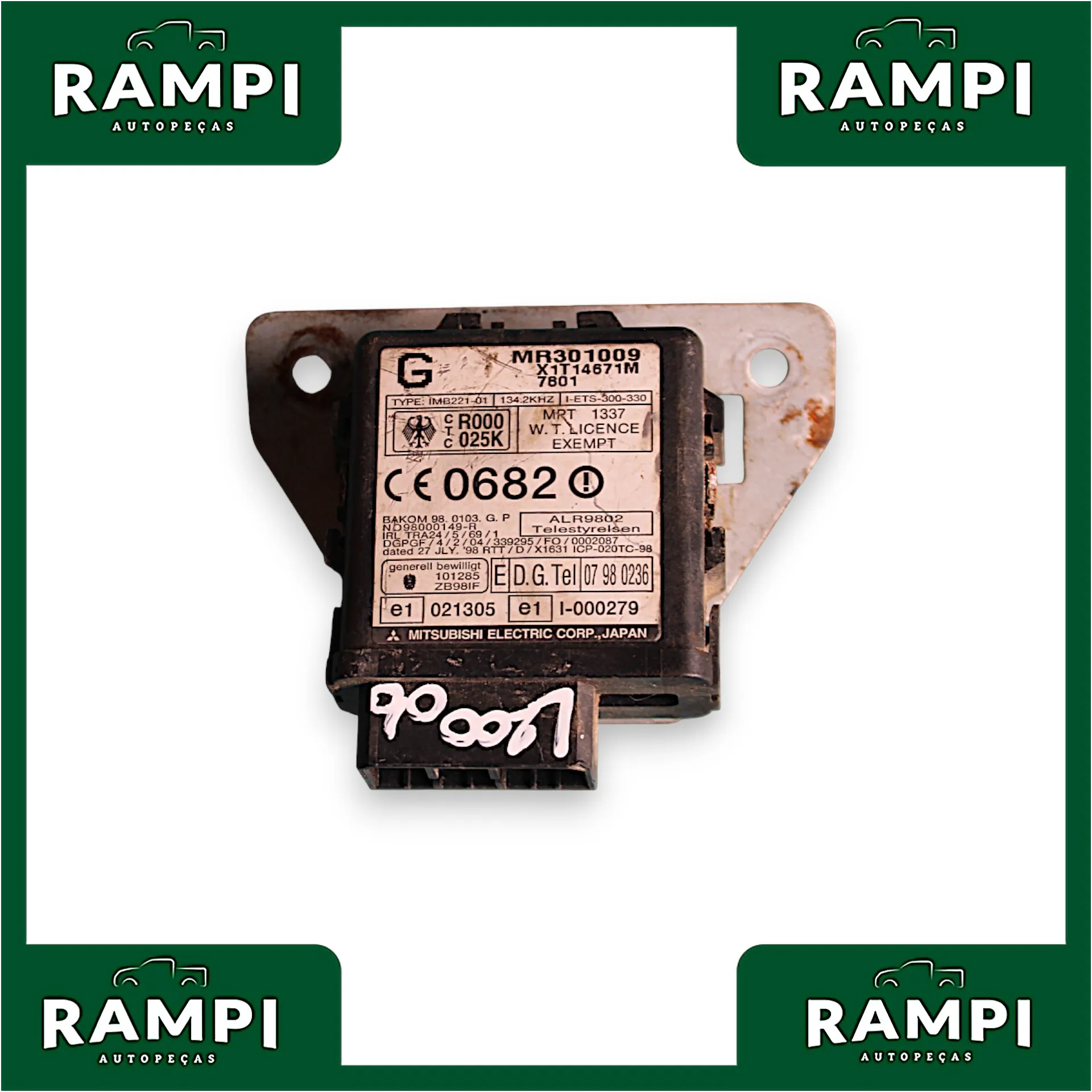 Módulo Imobilizador ECU (Unidade de Controle Eletrônico) Mitsubishi L200 2006 MR301009