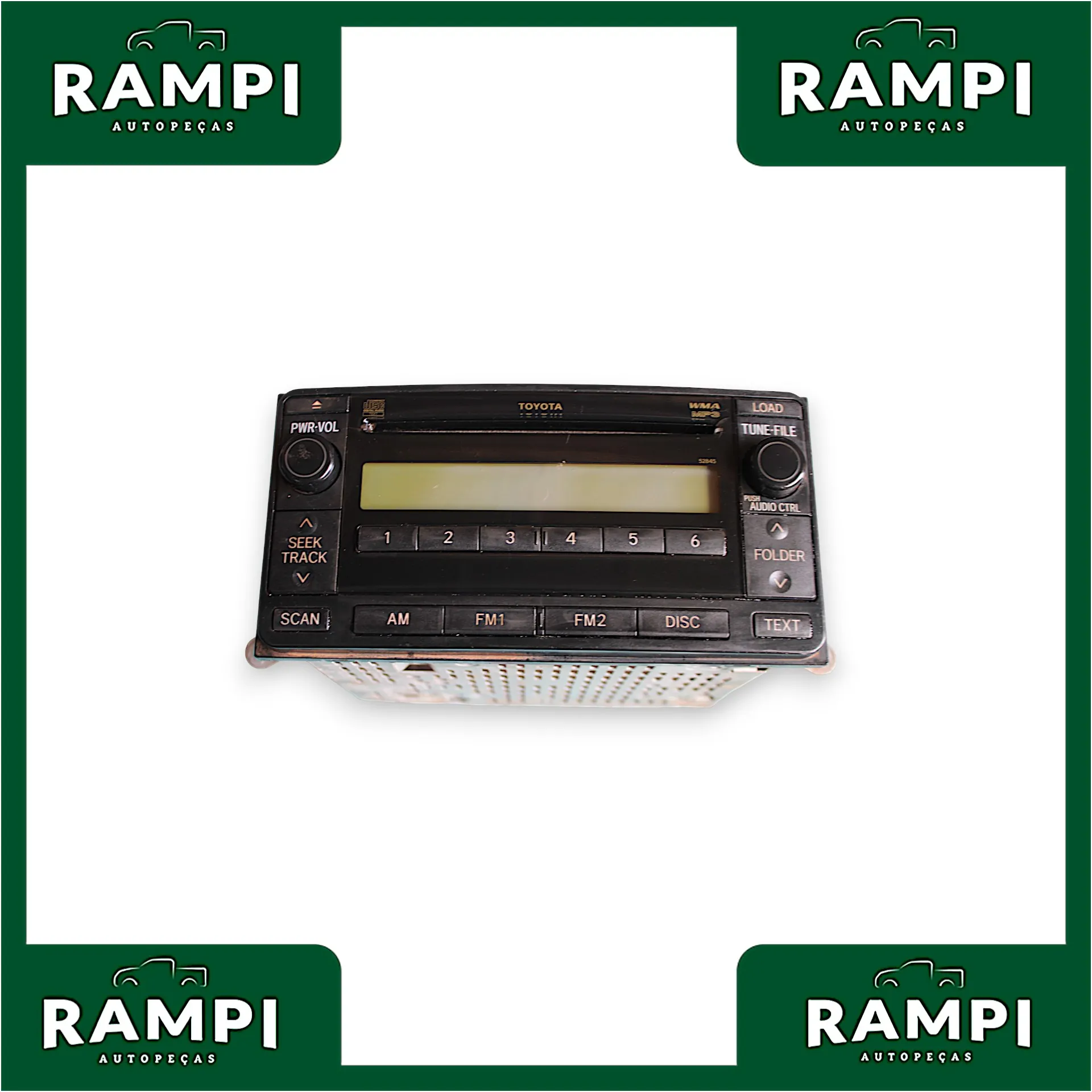 Rádio Original Toyota Hilux 2010 861200k280b