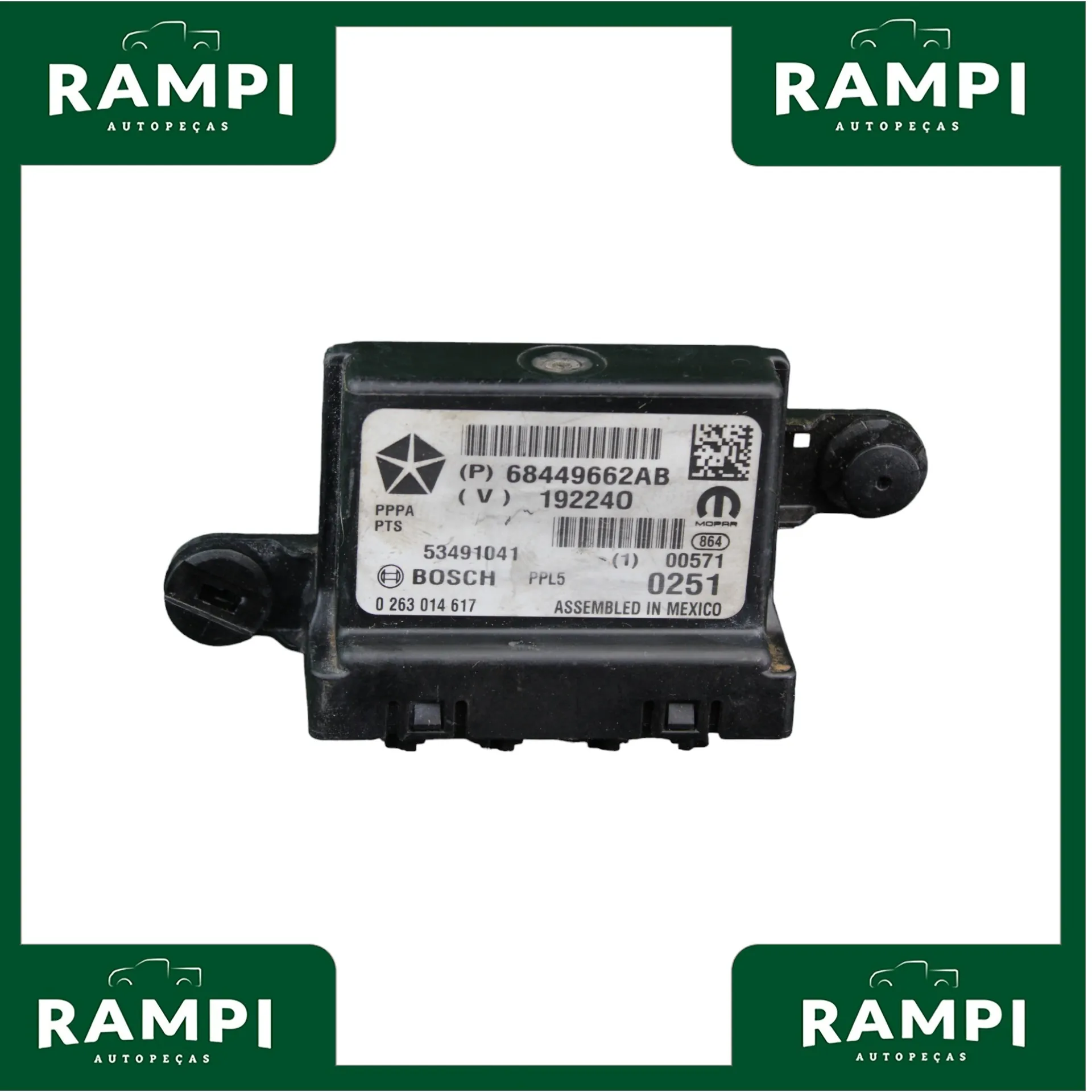Módulo Central Estacionamento Compass 2021 2.0 Diesel 68449662ab 0263014617