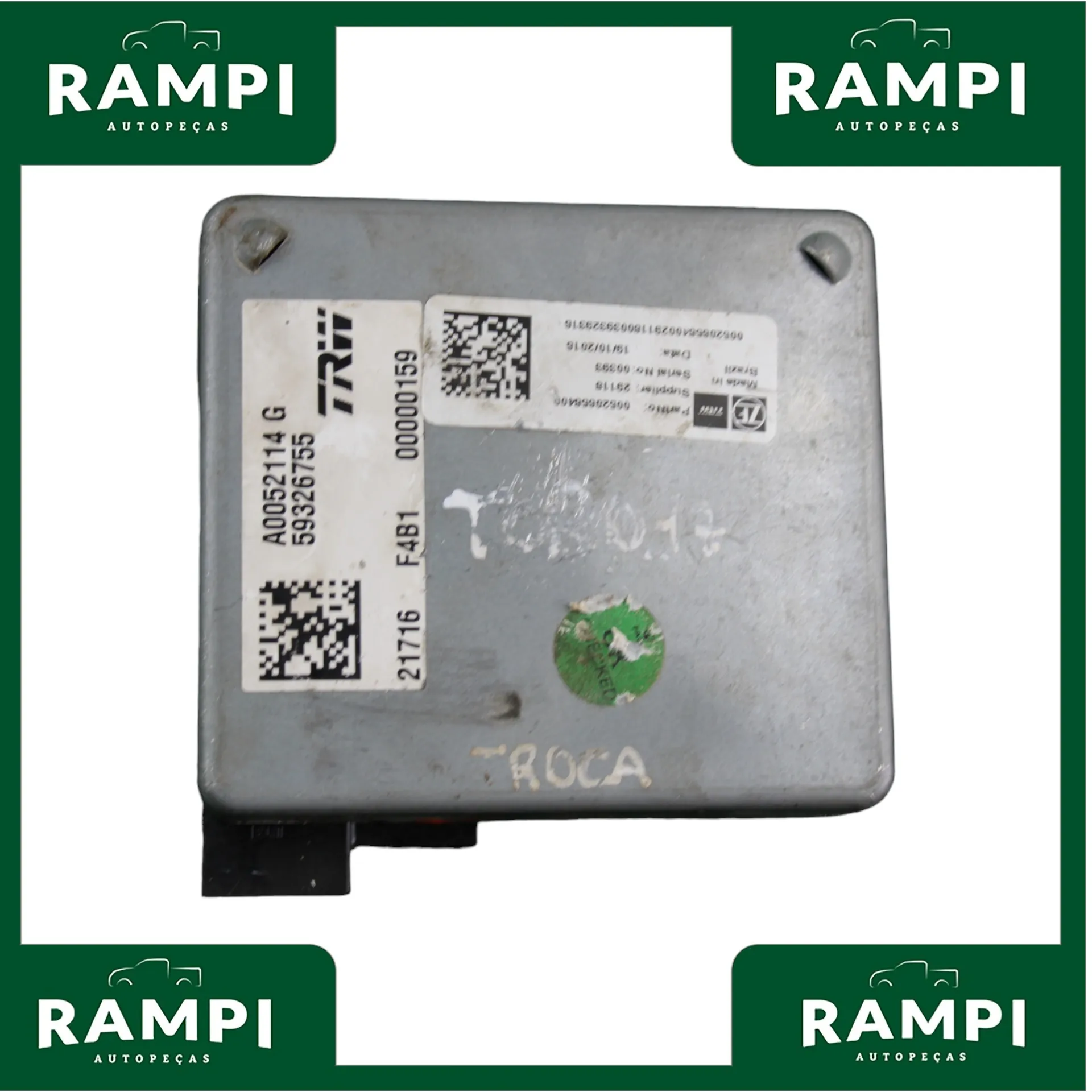 Modulo Central Direção Elétrica toro 2017 2.0 Diesel 68449662ab 0263014617  | Rampi Autopeças