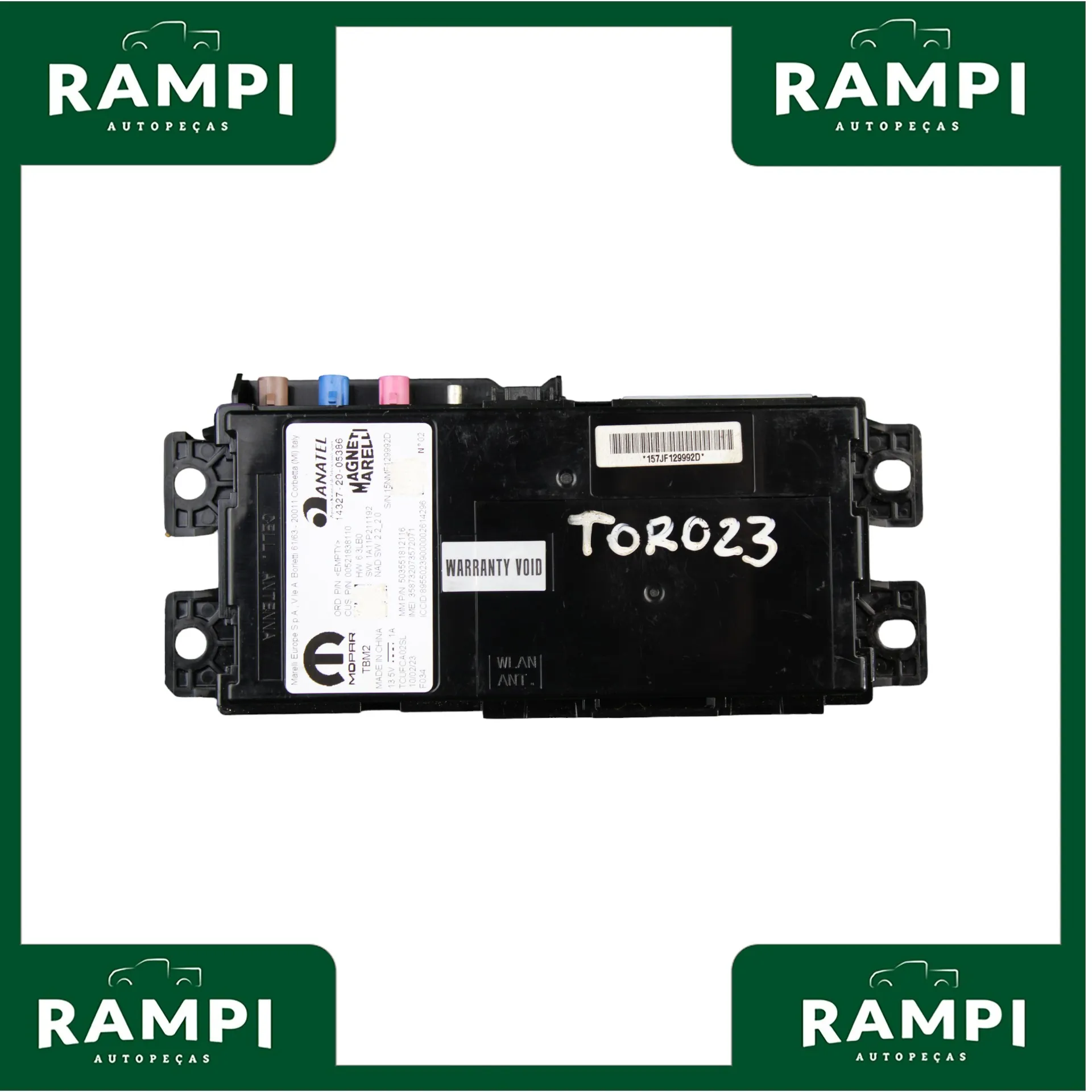 Módulo Central De Rádio Som Toro 2023 2.0 Diesel 143272005386