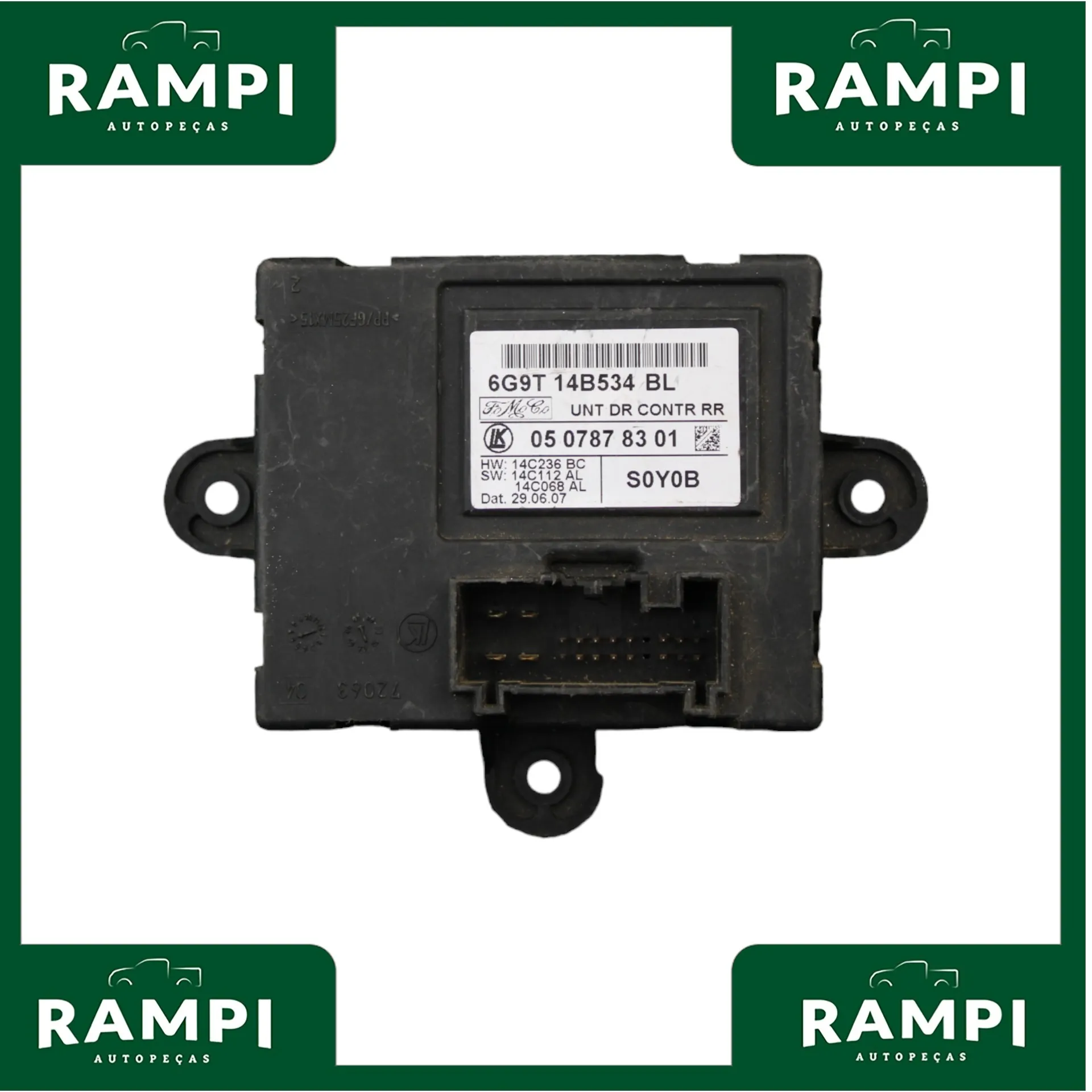 Módulo Central Porta Traseira Esquerda Free Lander 2007 6g9t14b534bl