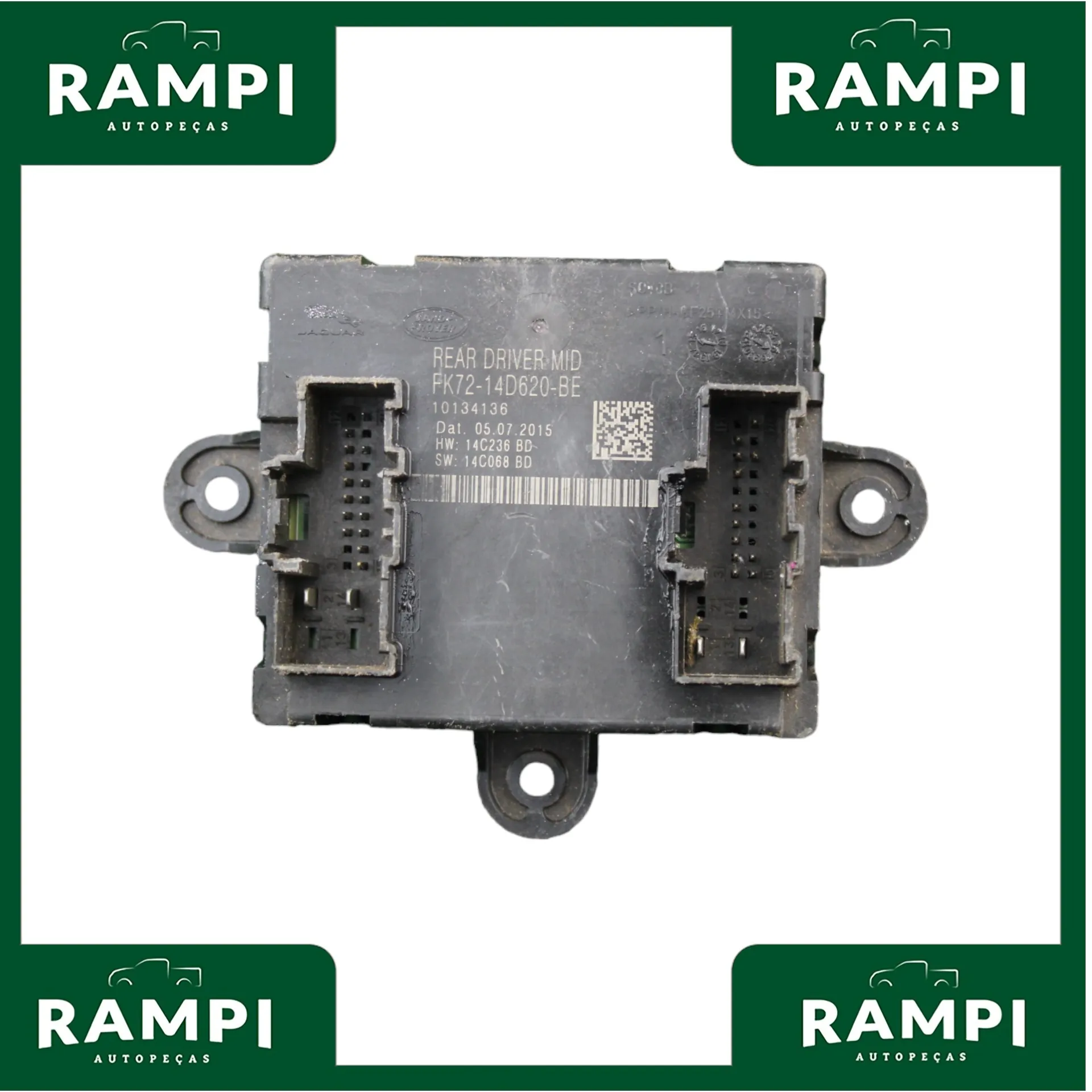 Módulo Central Porta Traseira Esquerda Range Rover Sport fk7214d620be