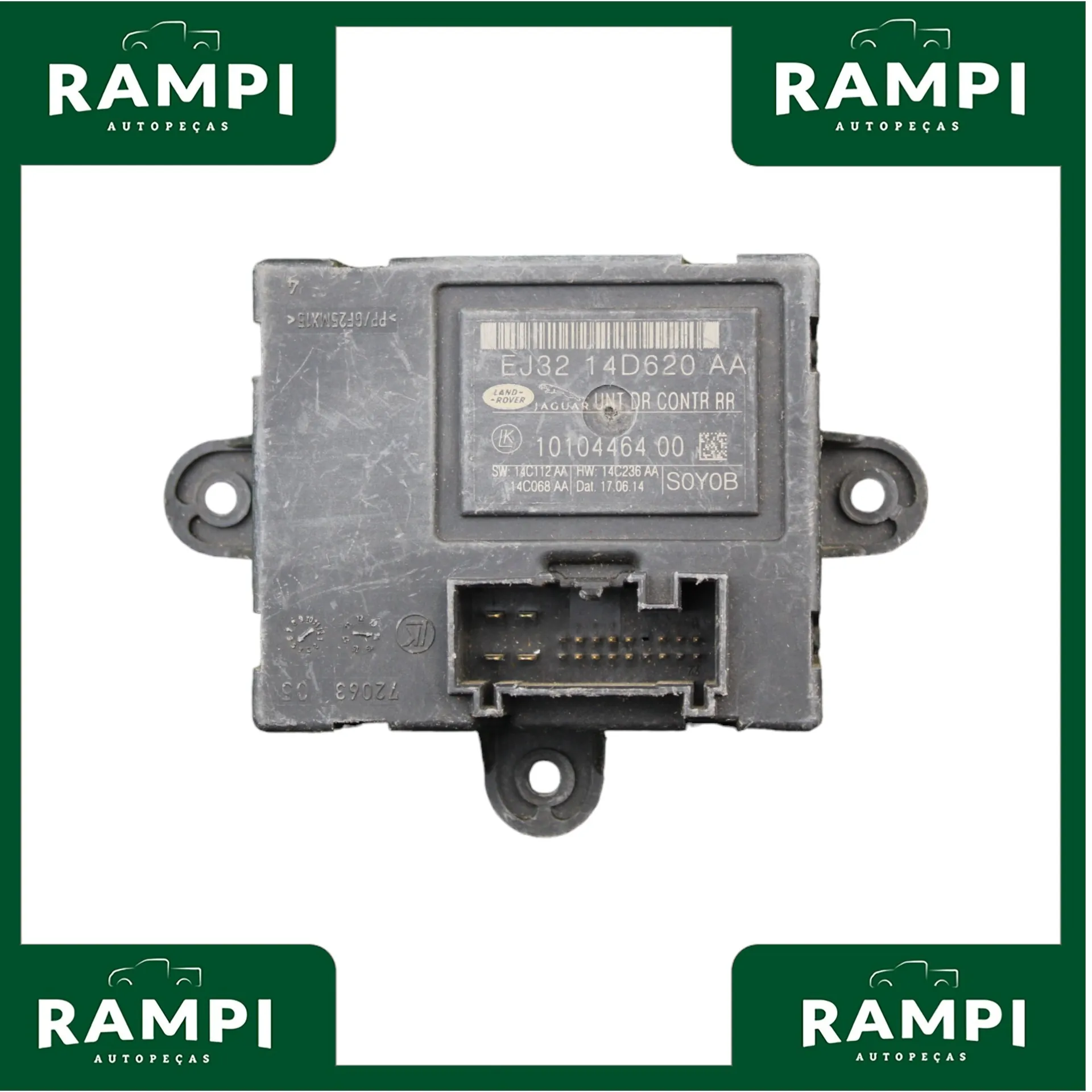 Módulo Central De Porta Traseira Direita Evoque 2014 ej3214d620aa