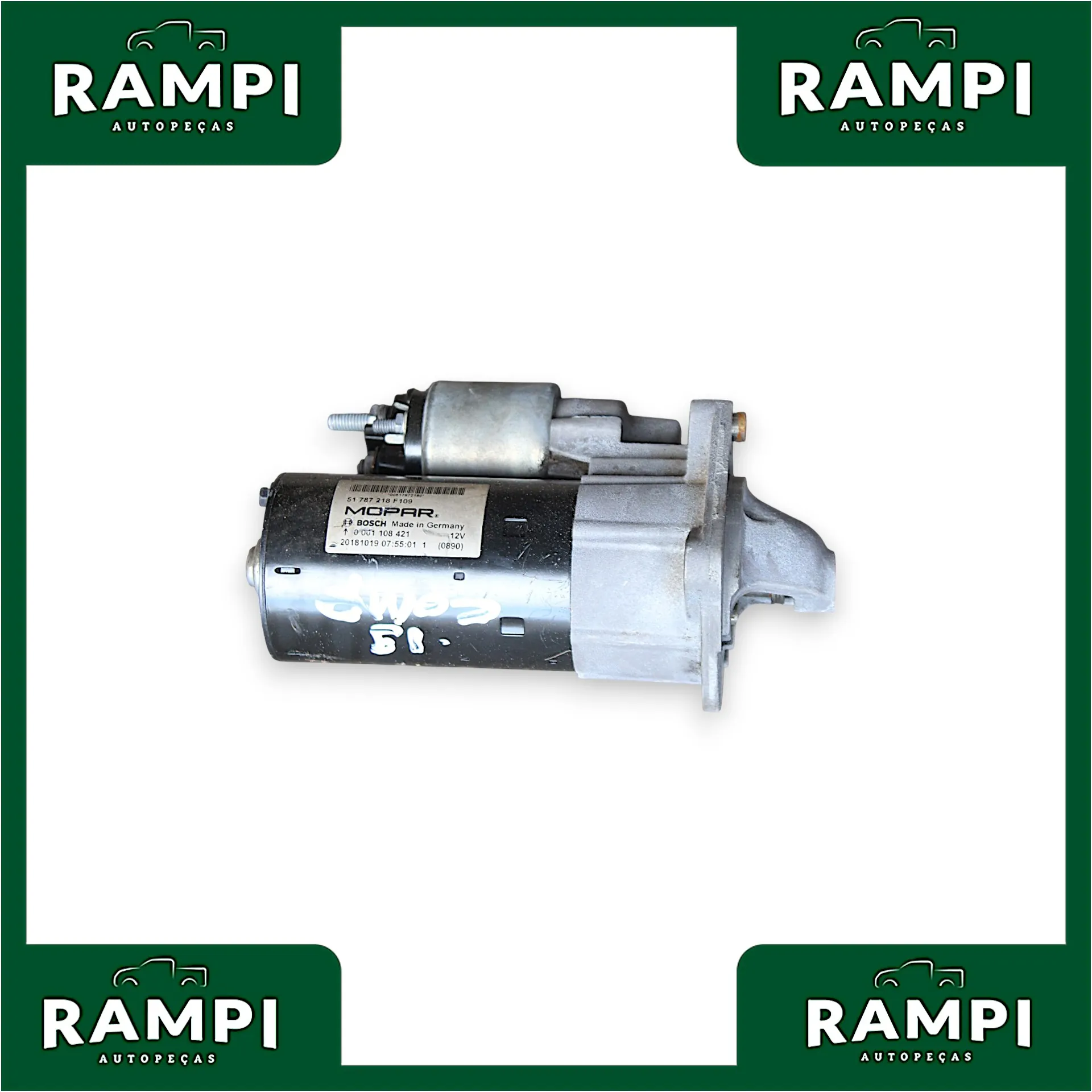 Motor Partida Jeep Compass 2019 2.0 51787218f109