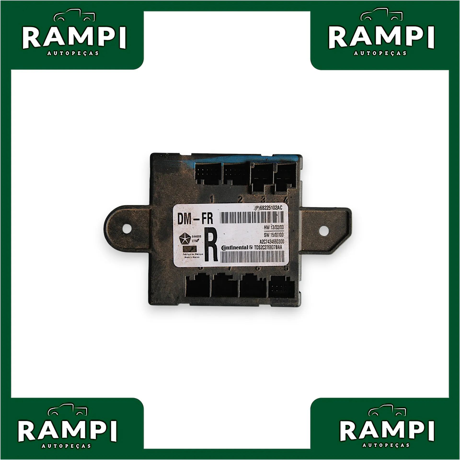 Módulo porta Dianteira Direita Dodge Ram 2018 p68225102ac