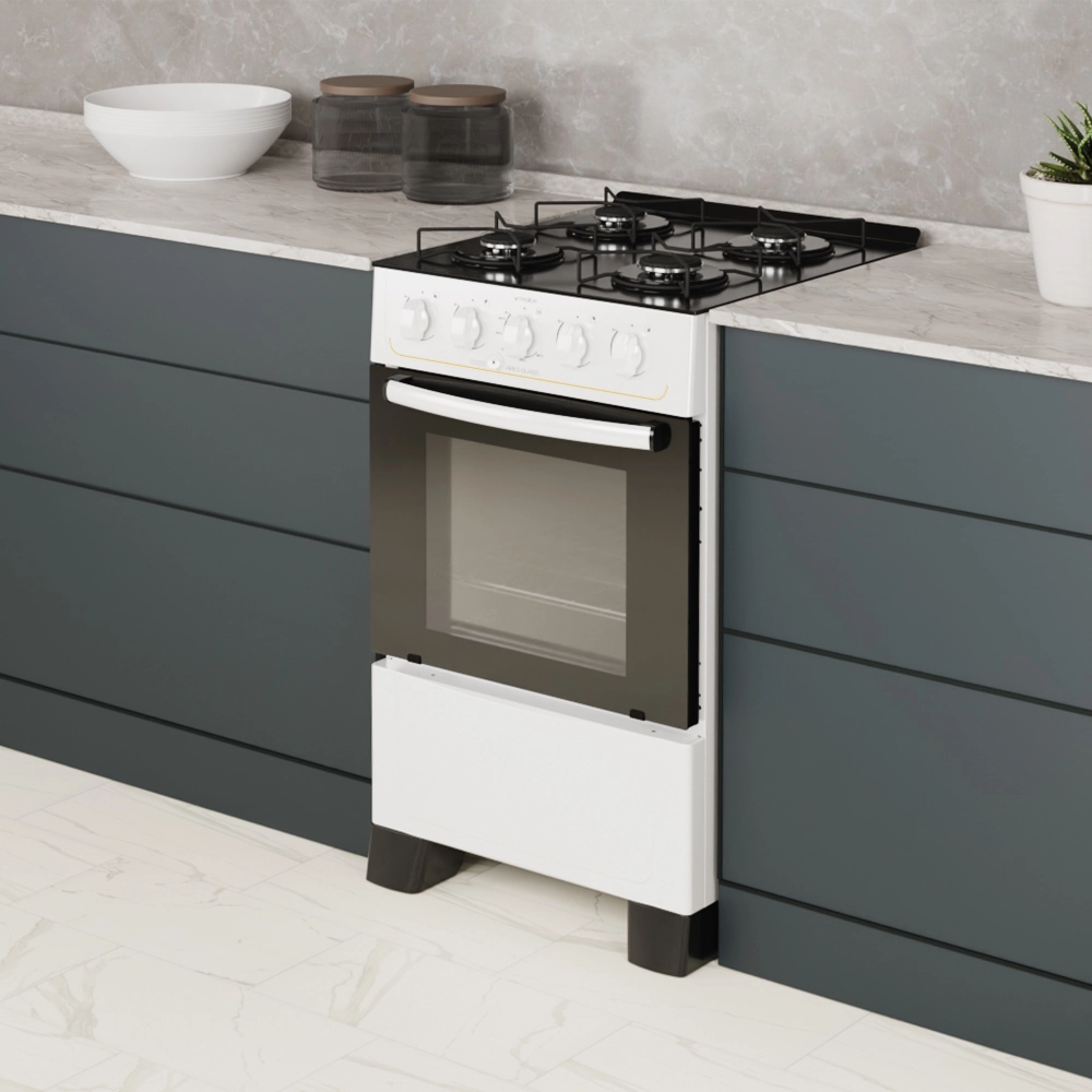 Fogão Ares Glass 4 Bocas Branco