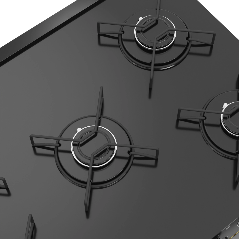 Fogão Ares Glass 5 Bocas Preto