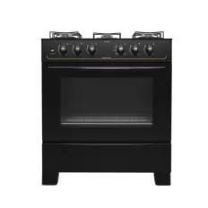 Fogão Ares Glass 5 Bocas Preto