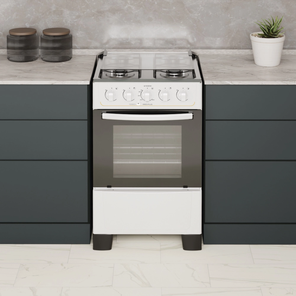 Fogão Ares Plus 4 Bocas Branco