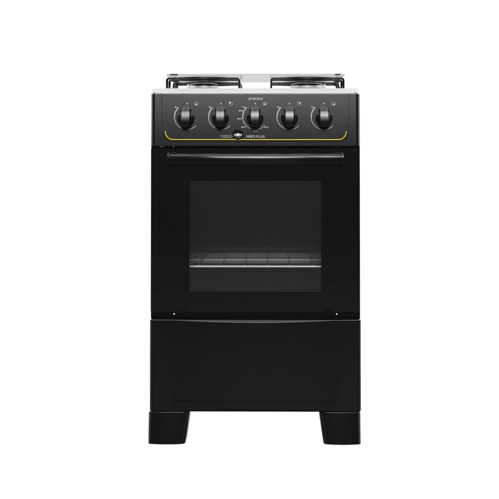 Fogão Ares Plus 4 Bocas Preto