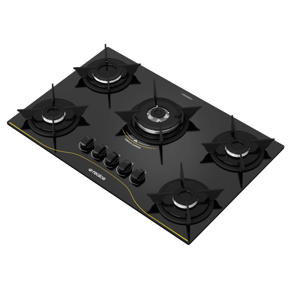 Fogão Cooktop 5 Bocas Tripla Chama