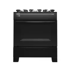 Fogão Smart Glass 5 Bocas Preto