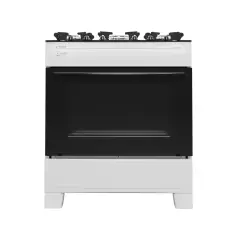 Fogão Smart Glass 5 Bocas Branco