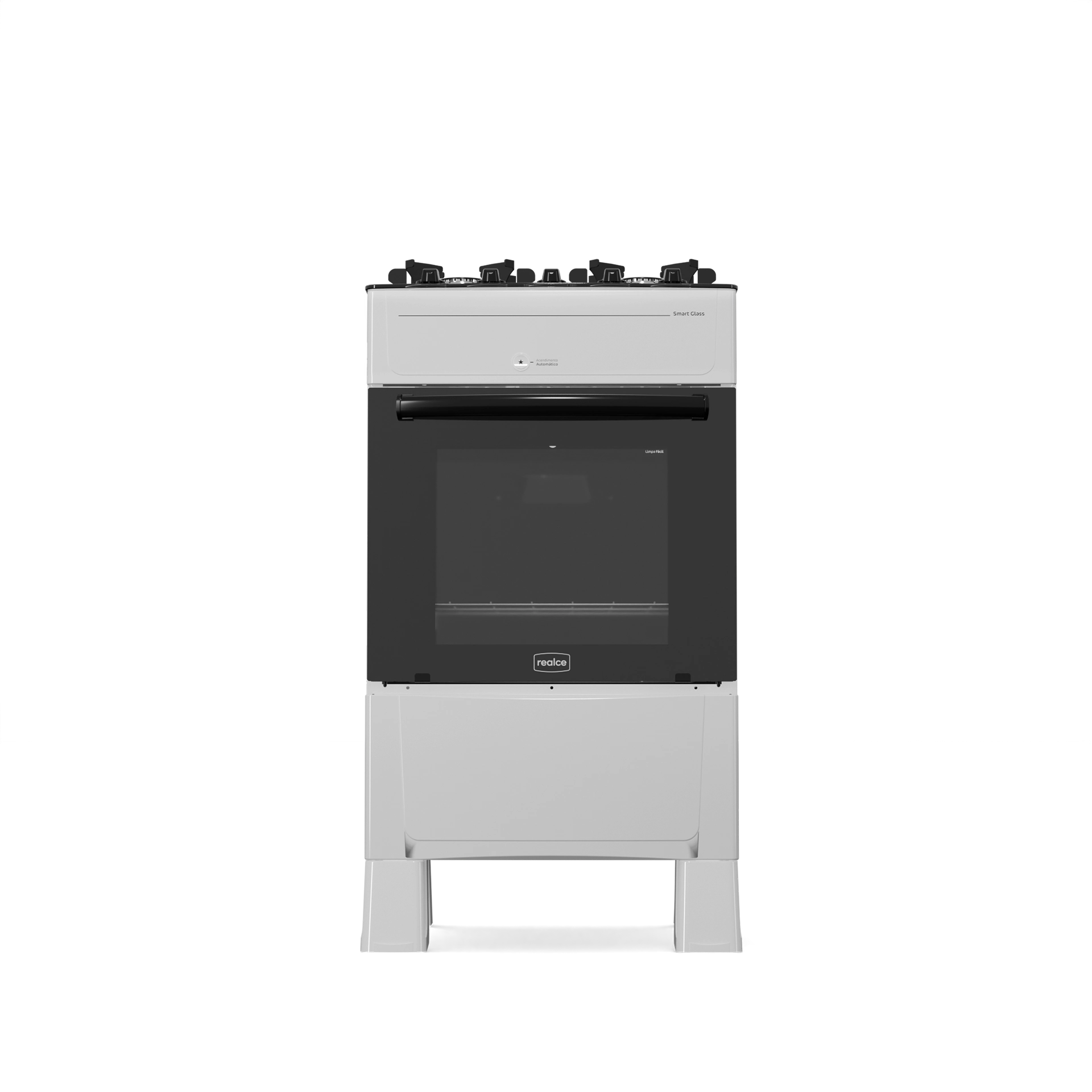 Fogão Smart Glass 4 Queimadores Branco