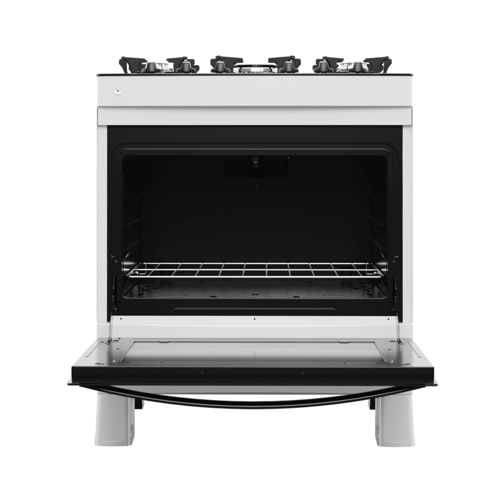 Fogão Premium Glass 5 Bocas Branco