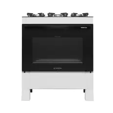 Fogão Premium Glass 5 Bocas Branco