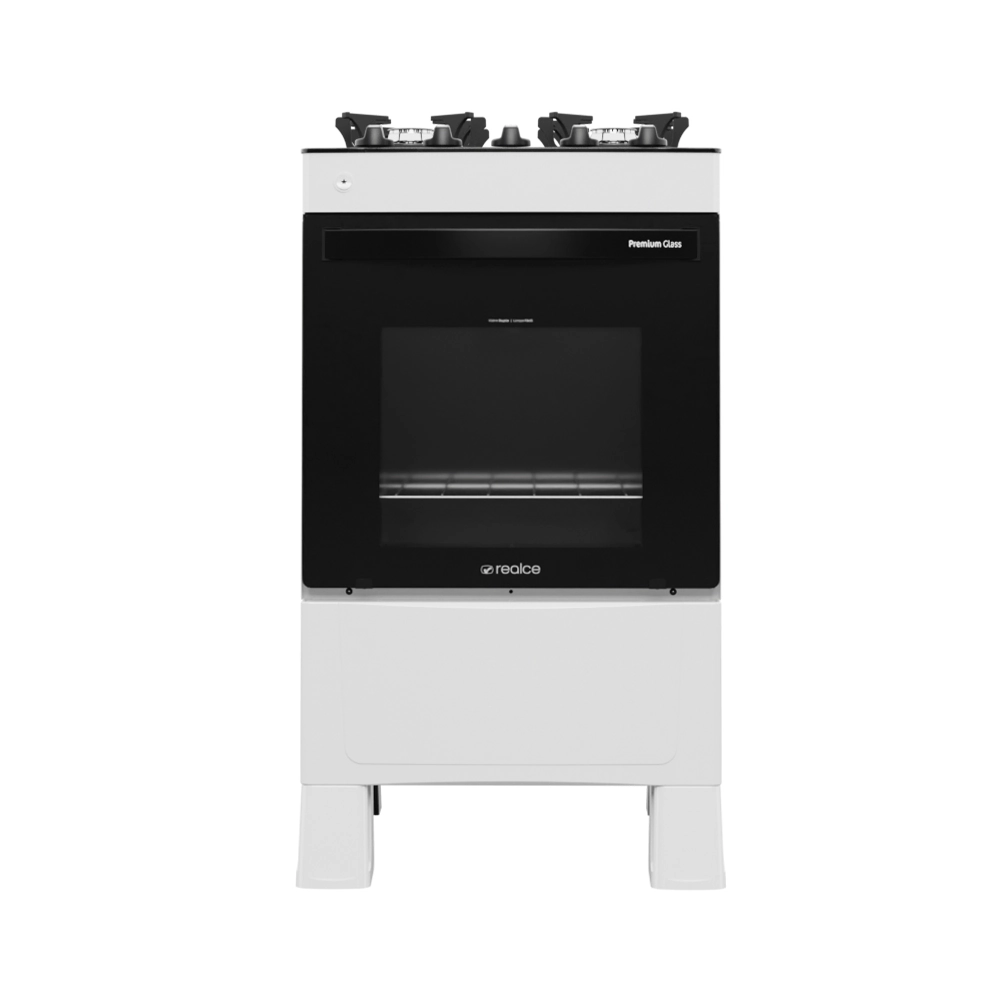 Fogão Premium Glass 4 Bocas Branco