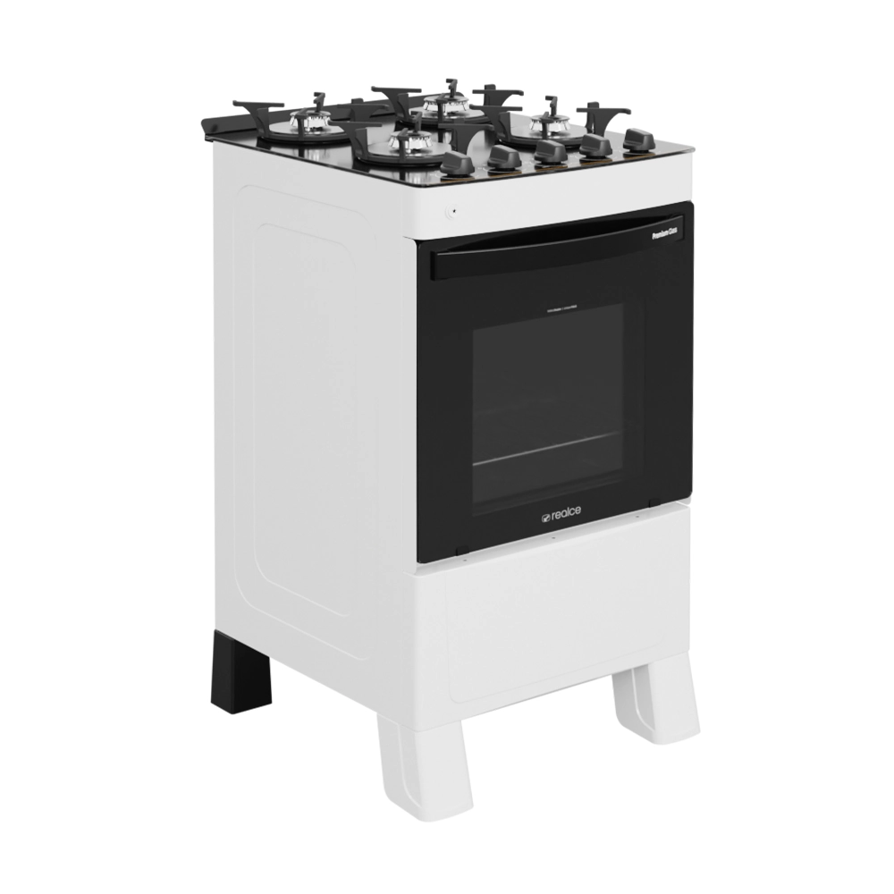 Fogão Premium Glass 4 Bocas Branco