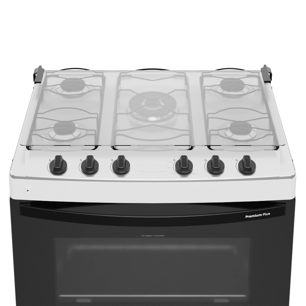 Fogão Premium Plus 5 Bocas Branco