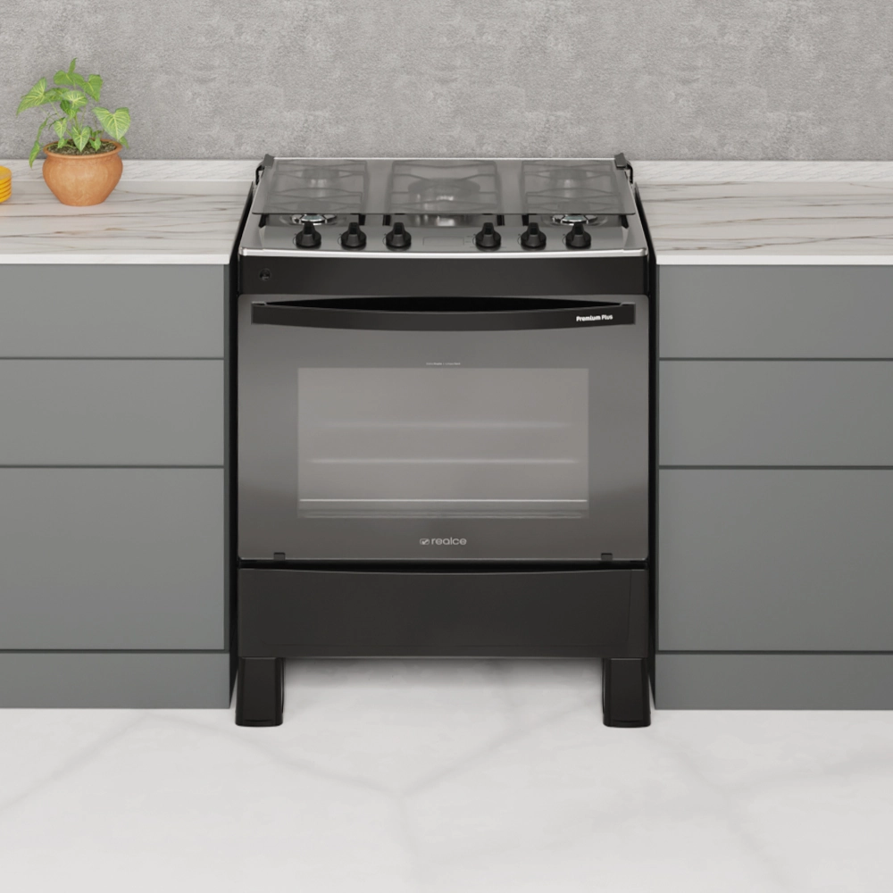 Fogão Premium Plus 5 Bocas Preto