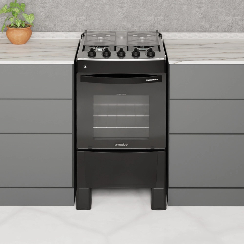 Fogão Premium Plus 4 Bocas Preto