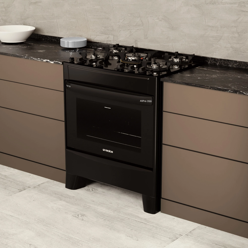 Fogão AlPro 350 5 Bocas – Vapor 360º e Pedra Pizza