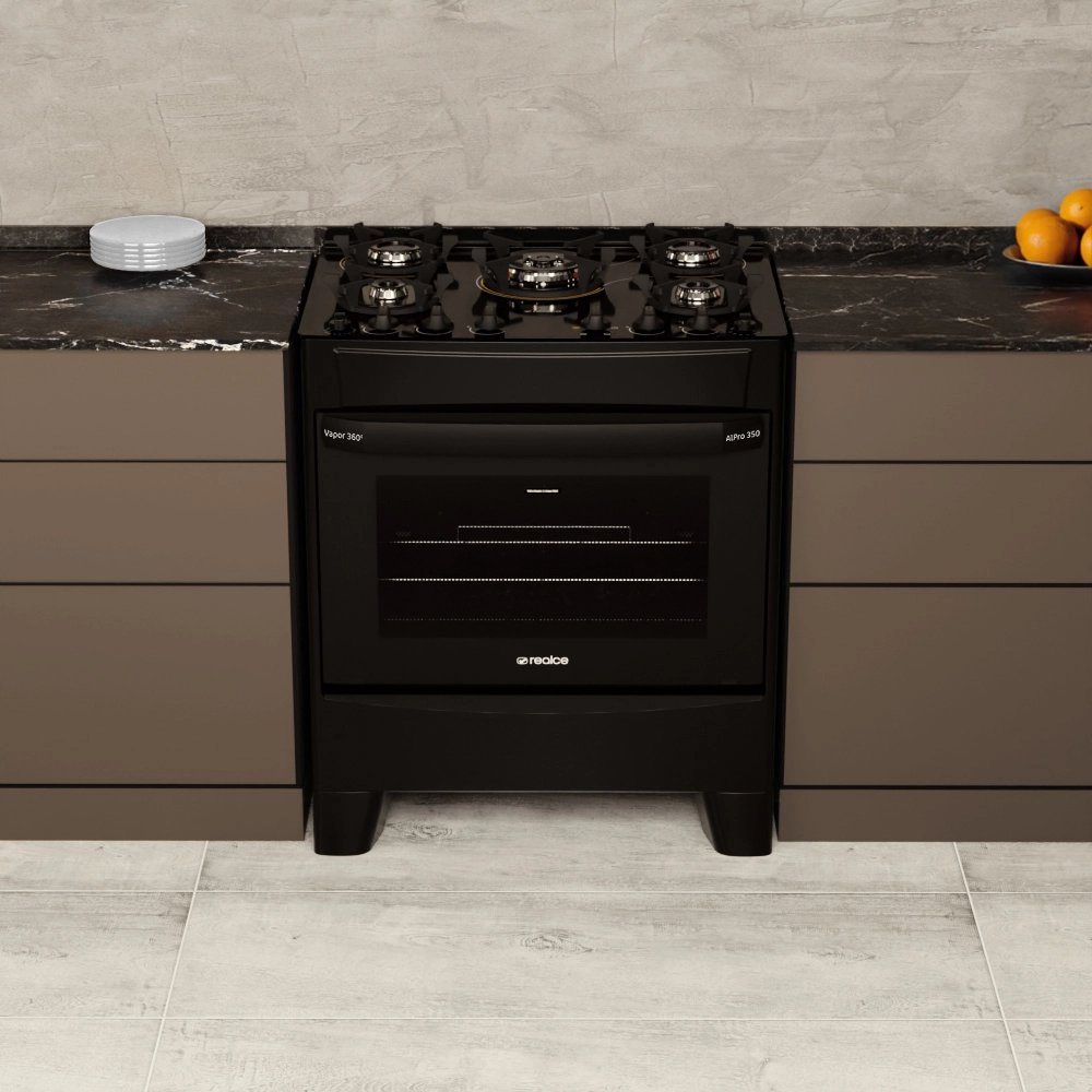 Fogão AlPro 350 5 Bocas – Vapor 360º e Pedra Pizza