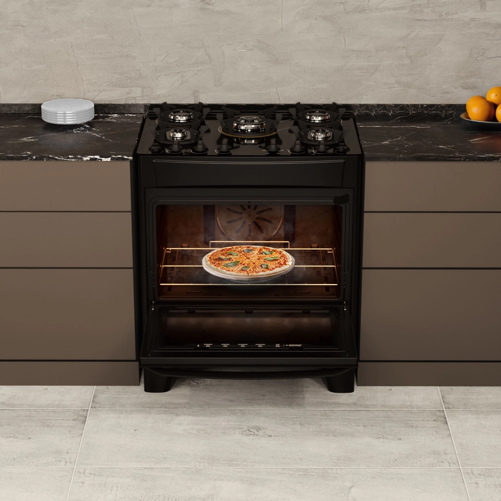 Fogão AlPro 350 5 Bocas – Vapor 360º e Pedra Pizza