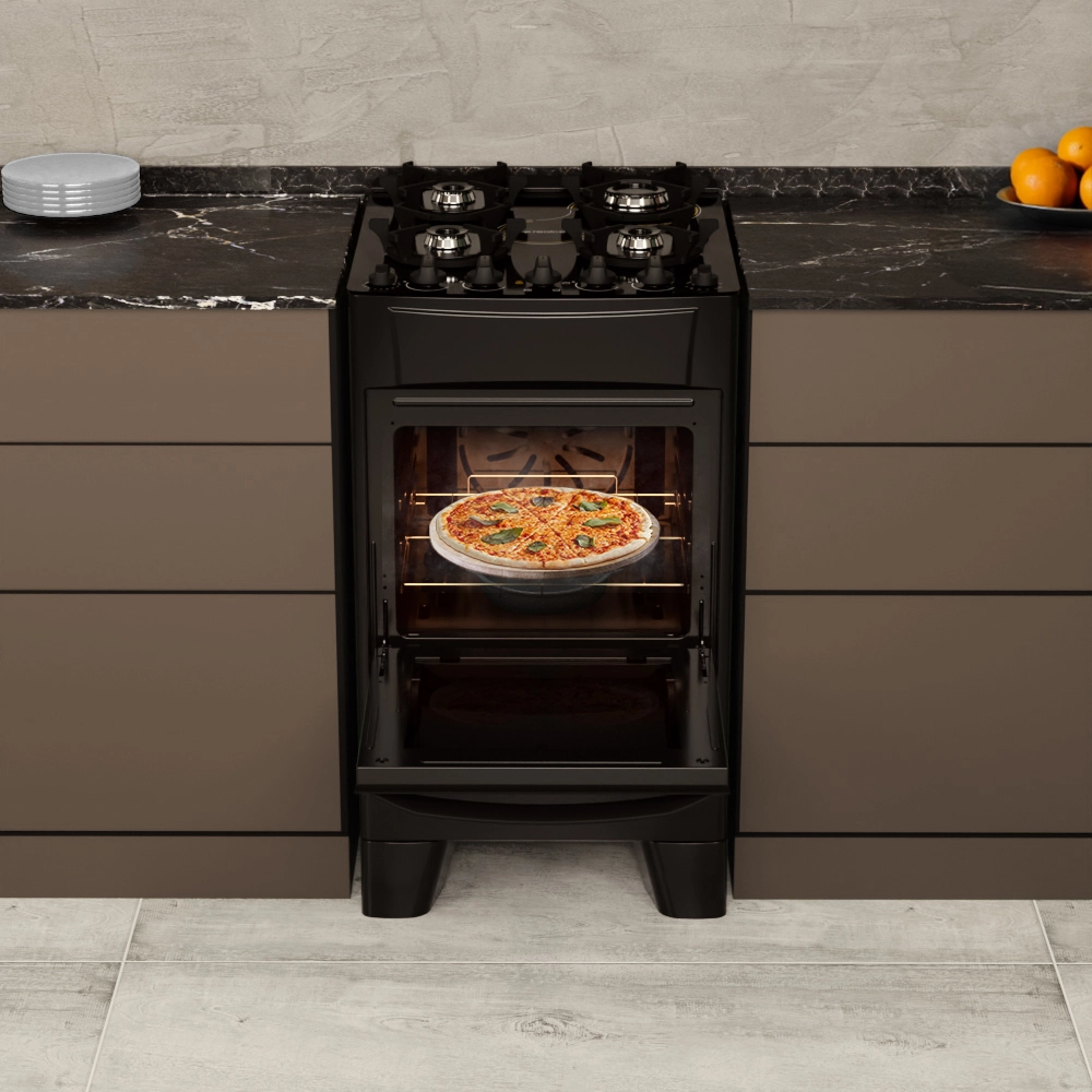 Fogão AlPro 340 4 Bocas – Vapor 360º e Pedra Pizza