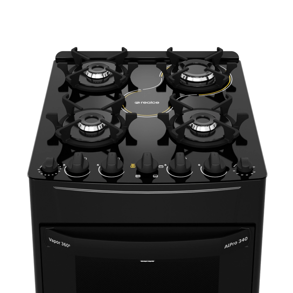 Fogão AlPro 340 4 Bocas – Vapor 360º e Pedra Pizza