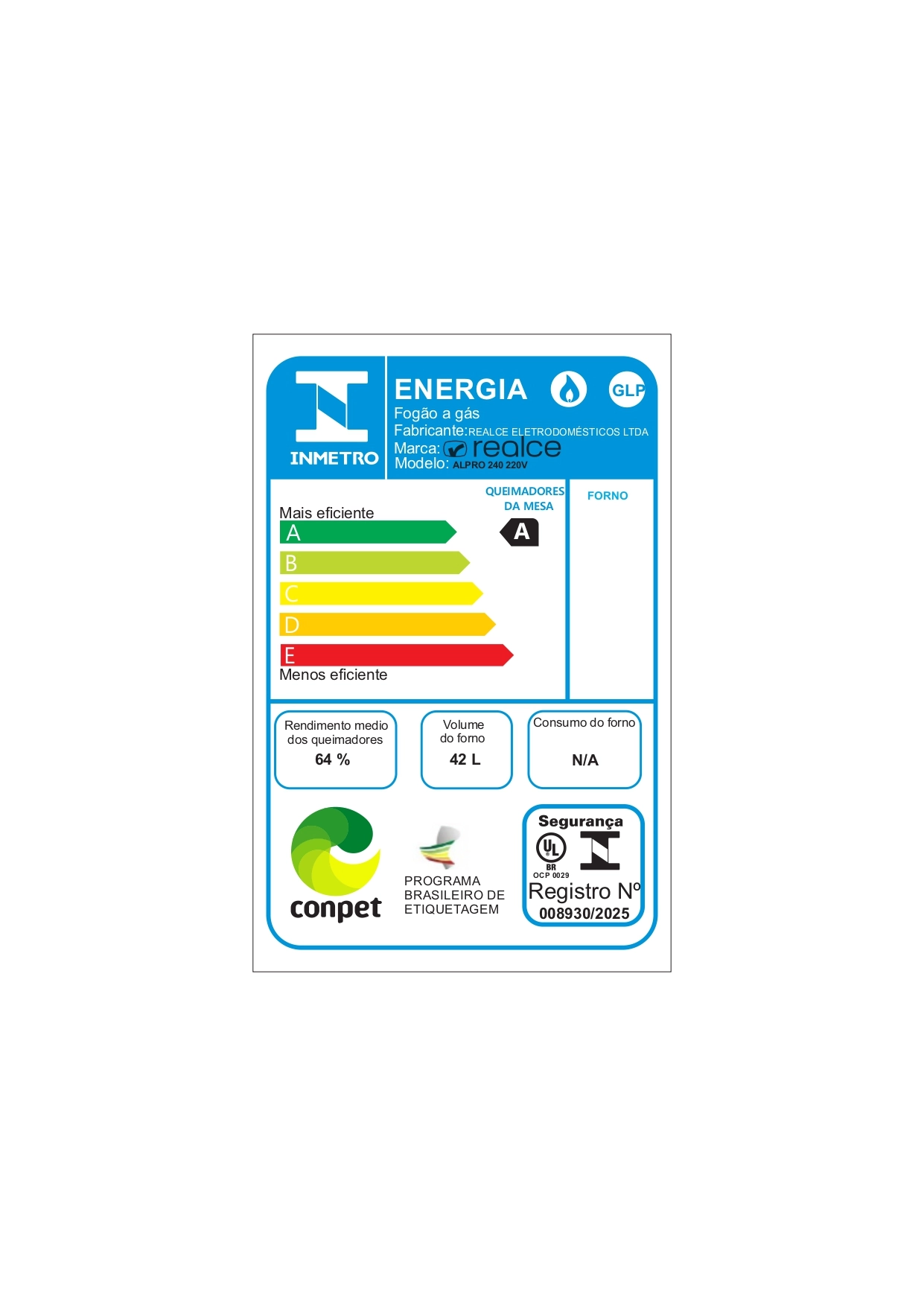 Fogão AlPro 240 4 Bocas – Vapor 360º 