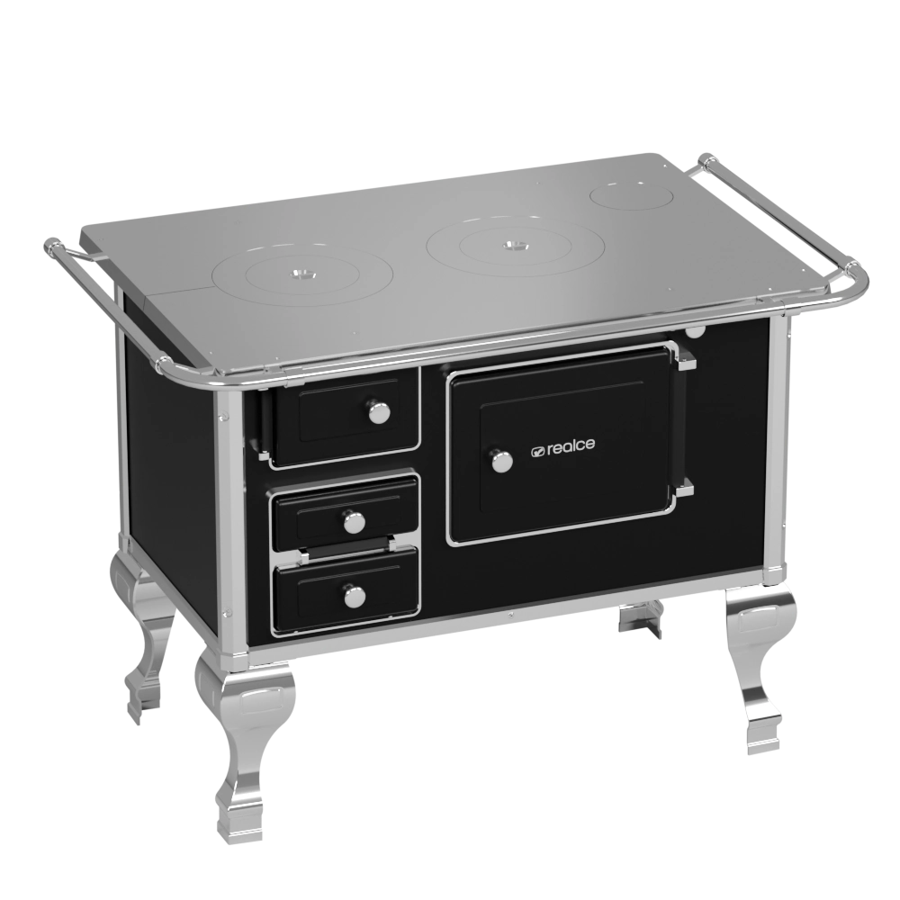 Fogão a Lenha nº2 Preto - direito