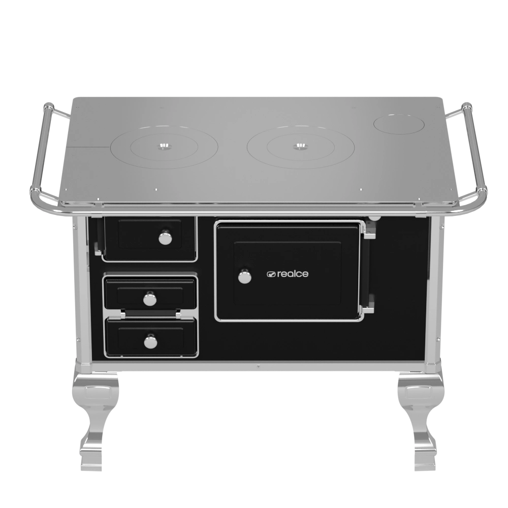 Fogão a Lenha nº2 Preto - direito