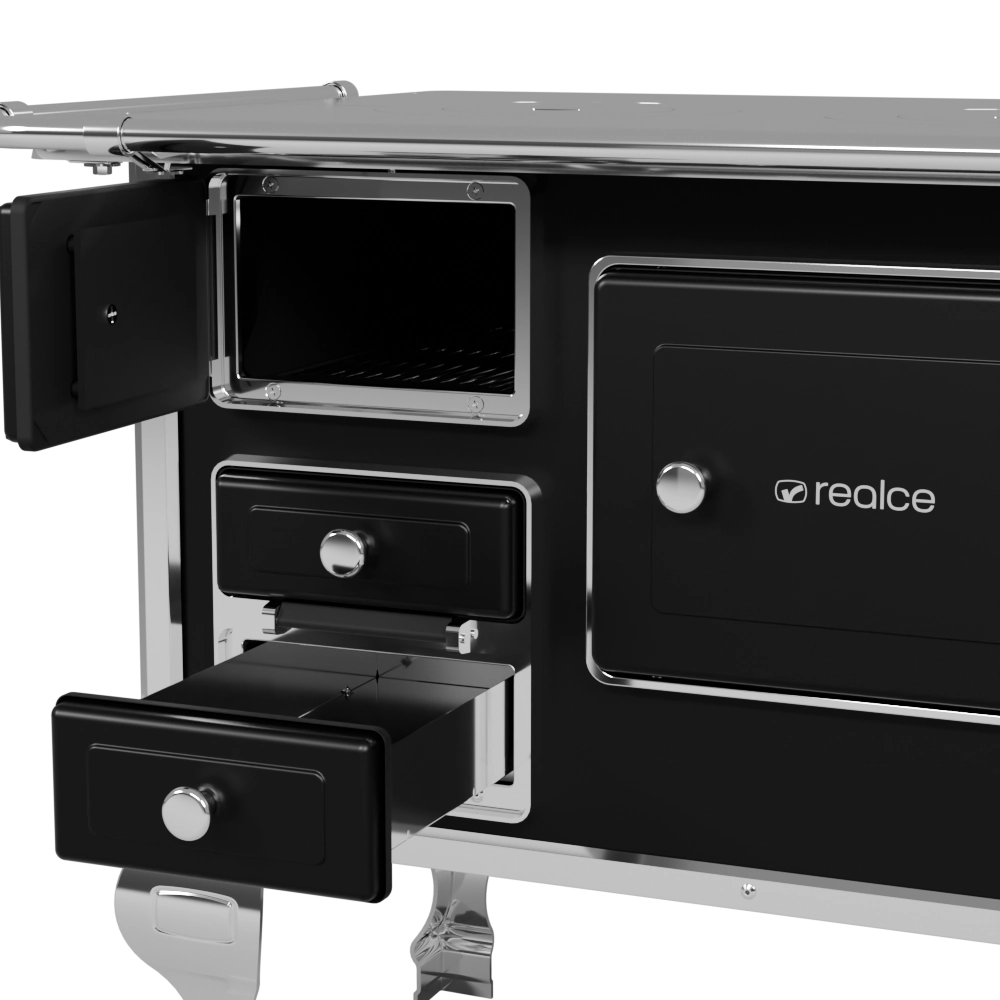 Fogão a Lenha nº2 Preto - direito