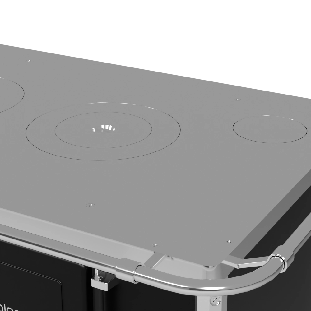 Fogão a Lenha nº2 Preto - direito