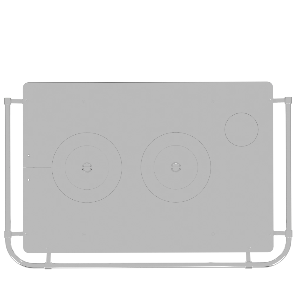 Fogão a Lenha nº2 Preto - direito