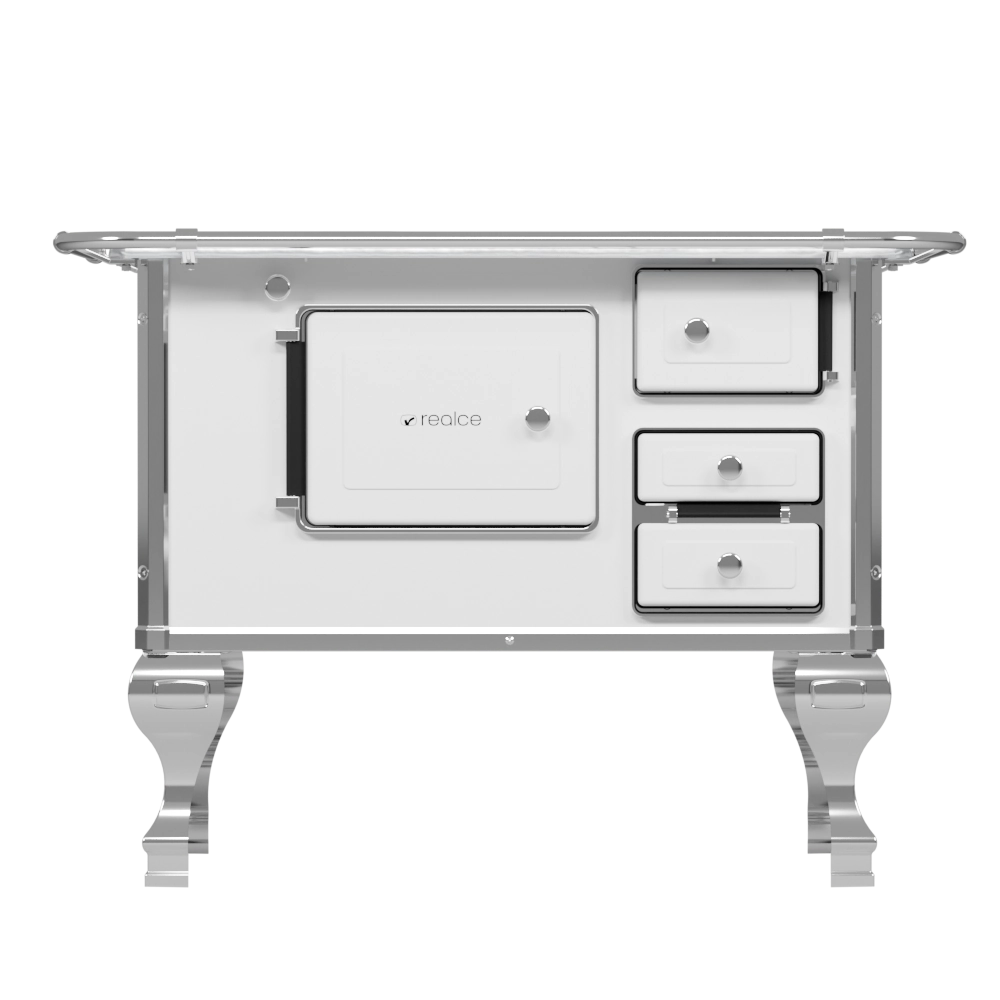 Fogão a Lenha nº2 Branco - esquerdo