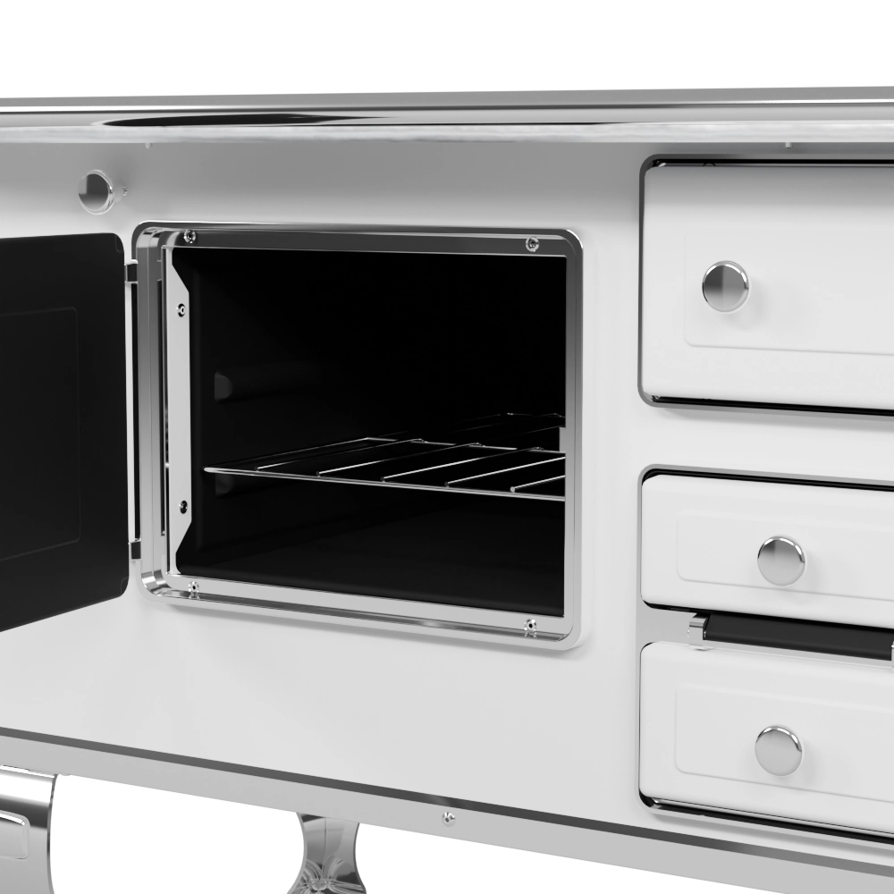 Fogão a Lenha nº2 Branco - esquerdo