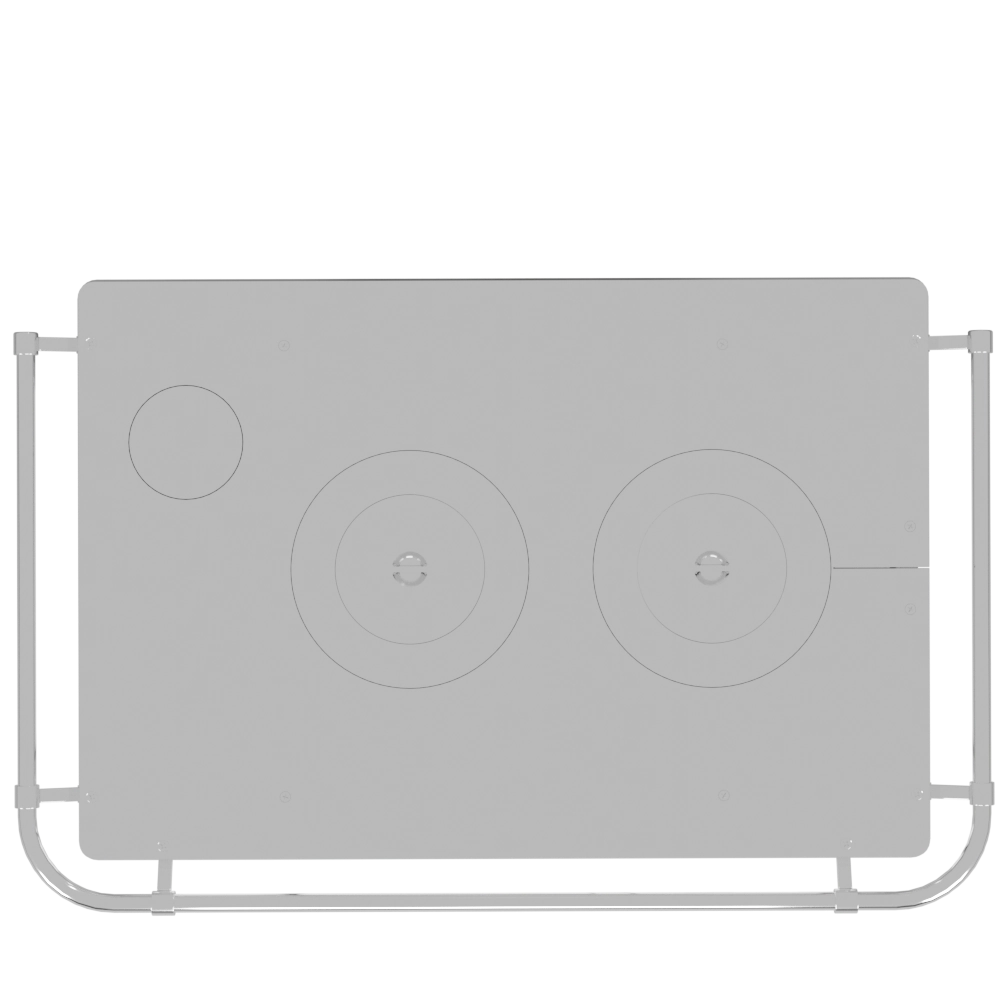 Fogão a Lenha nº2 Branco - esquerdo