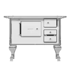 Fogão a Lenha nº2 Branco - esquerdo