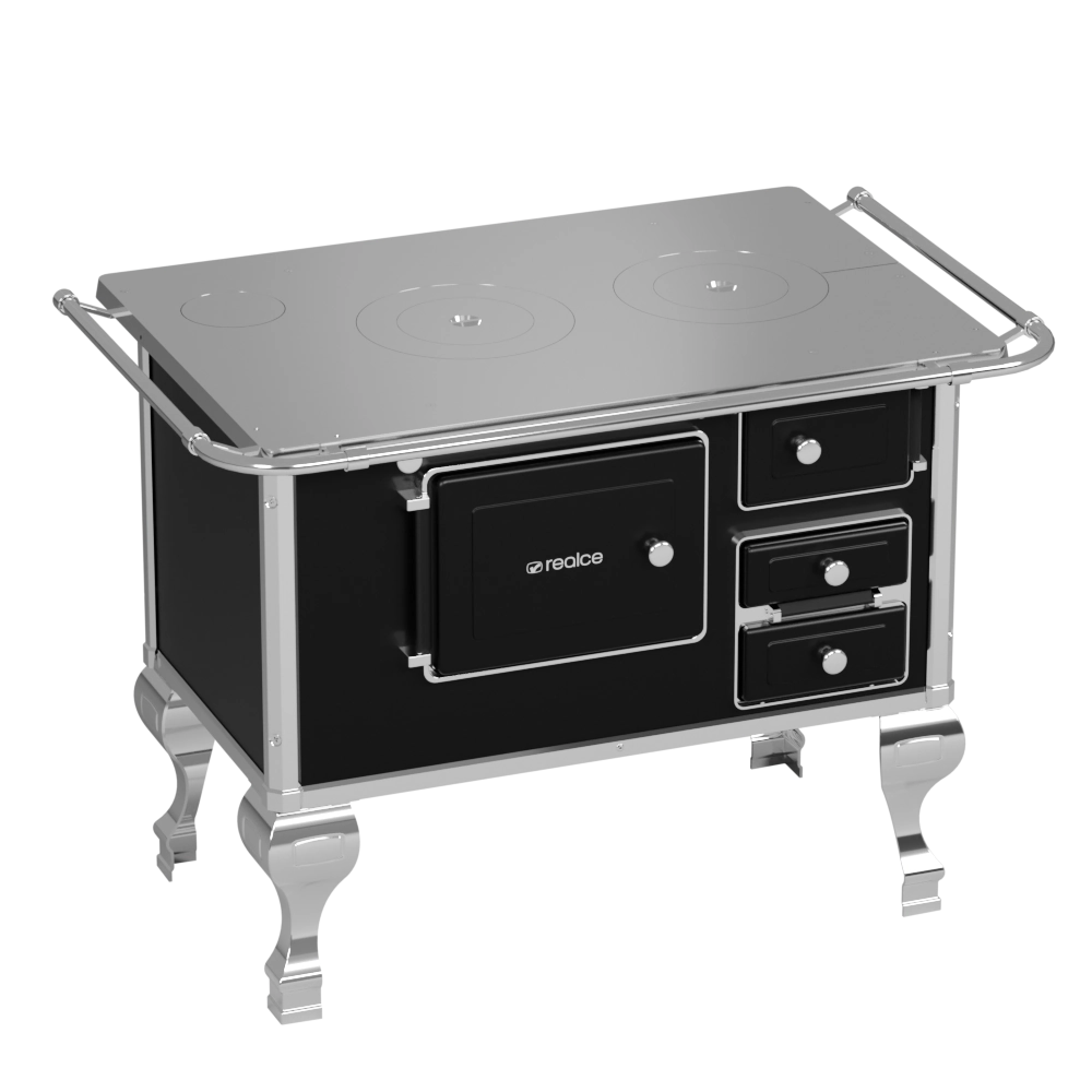 Fogão a Lenha nº2 Preto - esquerdo