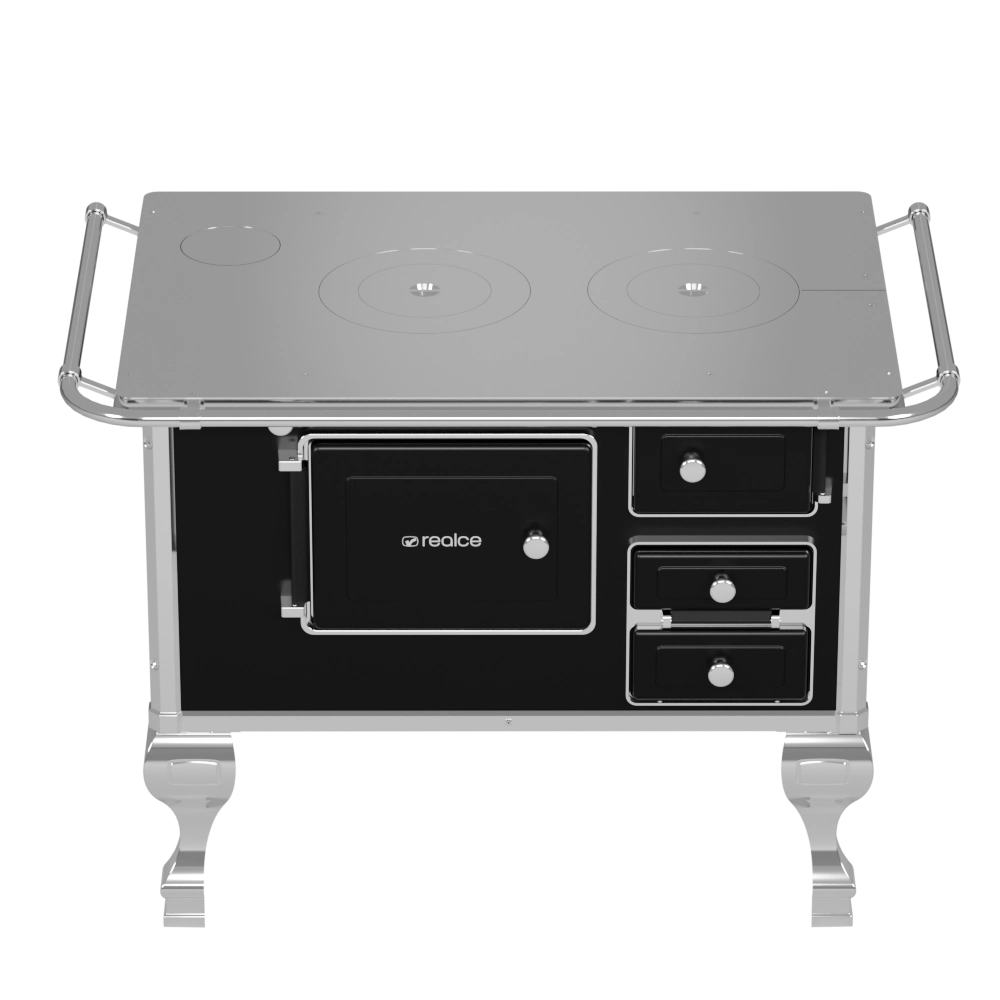 Fogão a Lenha nº2 Preto - esquerdo