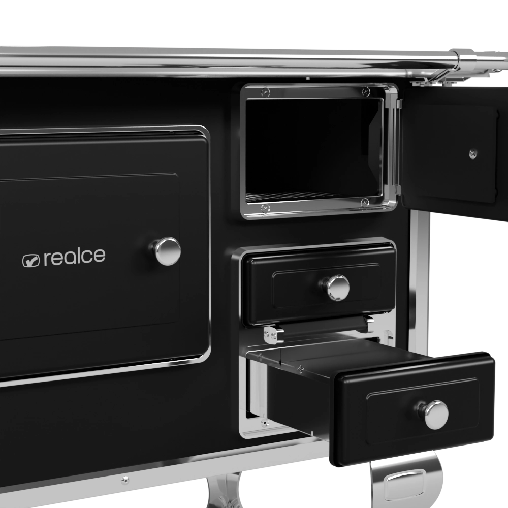 Fogão a Lenha nº2 Preto - esquerdo