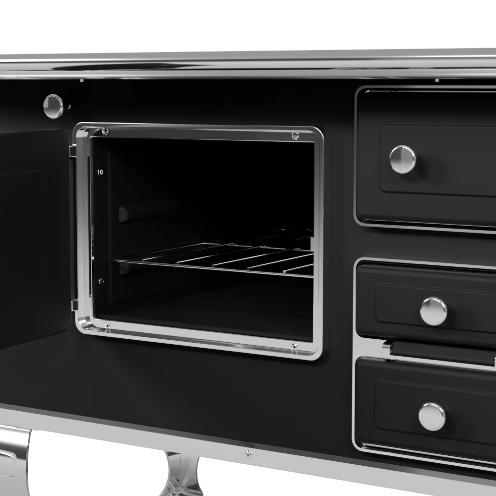 Fogão a Lenha nº2 Preto - esquerdo